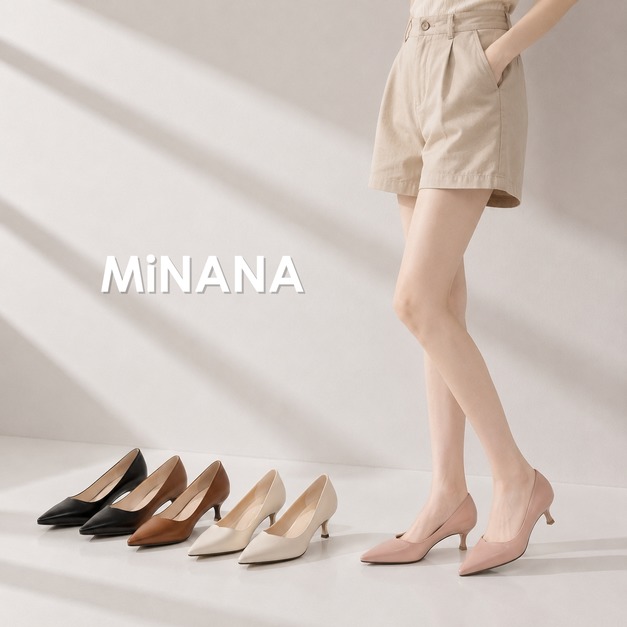 貓跟尖頭高跟鞋【S4098】MINANA