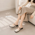 珍珠絲帶穆勒鞋【S4226】MINANA_5