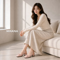甜美蝴蝶結包頭低跟涼鞋【S4224】MINANA_1