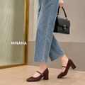 方頭淺口瑪莉珍高跟鞋【S4049】MINANA_6