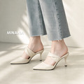 大尺碼細跟尖頭半拖鞋【S4310】MINANA_6