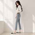 雙色淺口小貓跟尖頭低跟鞋 【S4304】MINANA_4