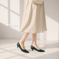 時尚百搭淺口尖頭低跟鞋 【S4306】MINANA_4
