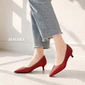 時尚百搭淺口尖頭低跟鞋 【S4306】MINANA_7
