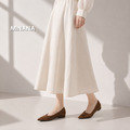 絨面淺口尖頭低跟鞋【S4313】MINANA_8