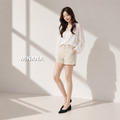 絨面淺口尖頭低跟鞋【S4313】MINANA_5