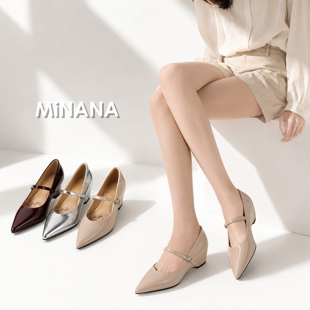 復古簡約內增高瑪麗珍鞋【S4318】MINANA