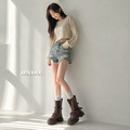 西部牛仔厚底馬丁靴【S4321】MINANA_1