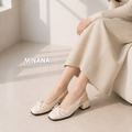 5折◆甜美蝴蝶結包頭低跟涼鞋【S4224】MINANA_7