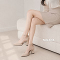 5折◆後蝴蝶結尖頭高跟涼鞋 【S4305】MINANA_3