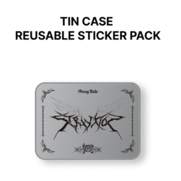 STRAY KIDS - TIN CASE REUSABLE STICKER PACK 鐵盒貼紙組/ dominATE SEOUL 官方周邊