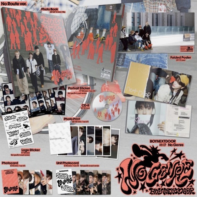BOYNEXTDOOR  - [ NO GENRE ] 無型別4集普通版 No Route ver.
