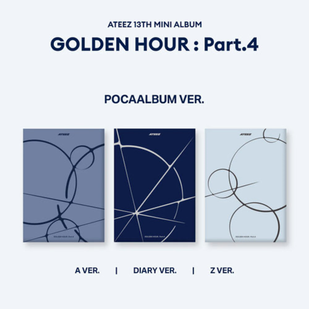 ATTEEZ（A VER.版)第十三張迷你專輯「GOLDEN HOUR : Part.4(POCAALBUM VER.)」