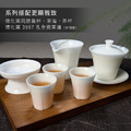 德化窯羊脂玉瓷聚香茶海．茶杯_7