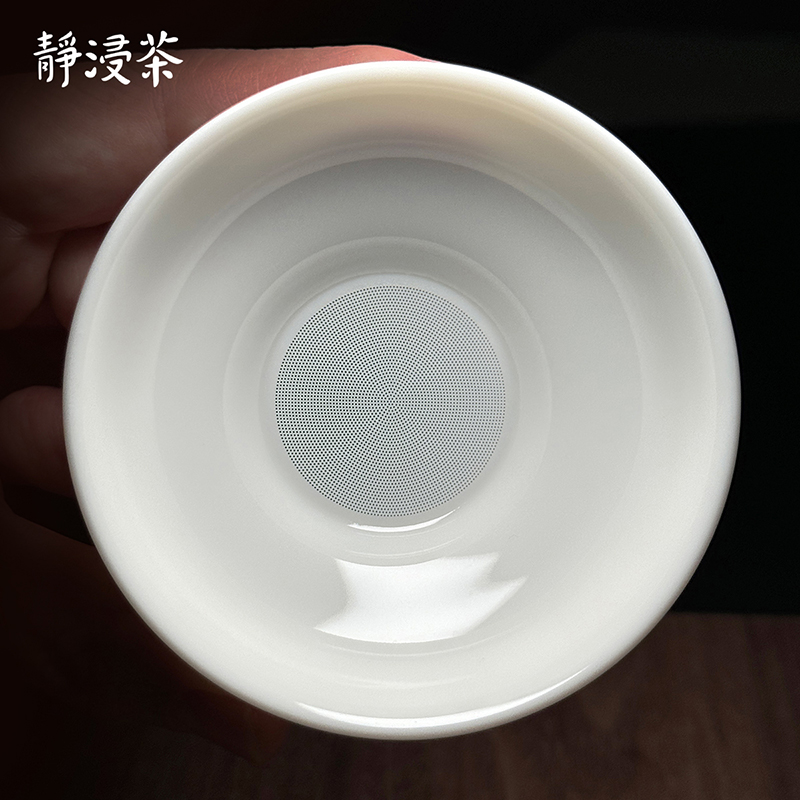 德化窯羊脂玉瓷 3997 孔茶濾