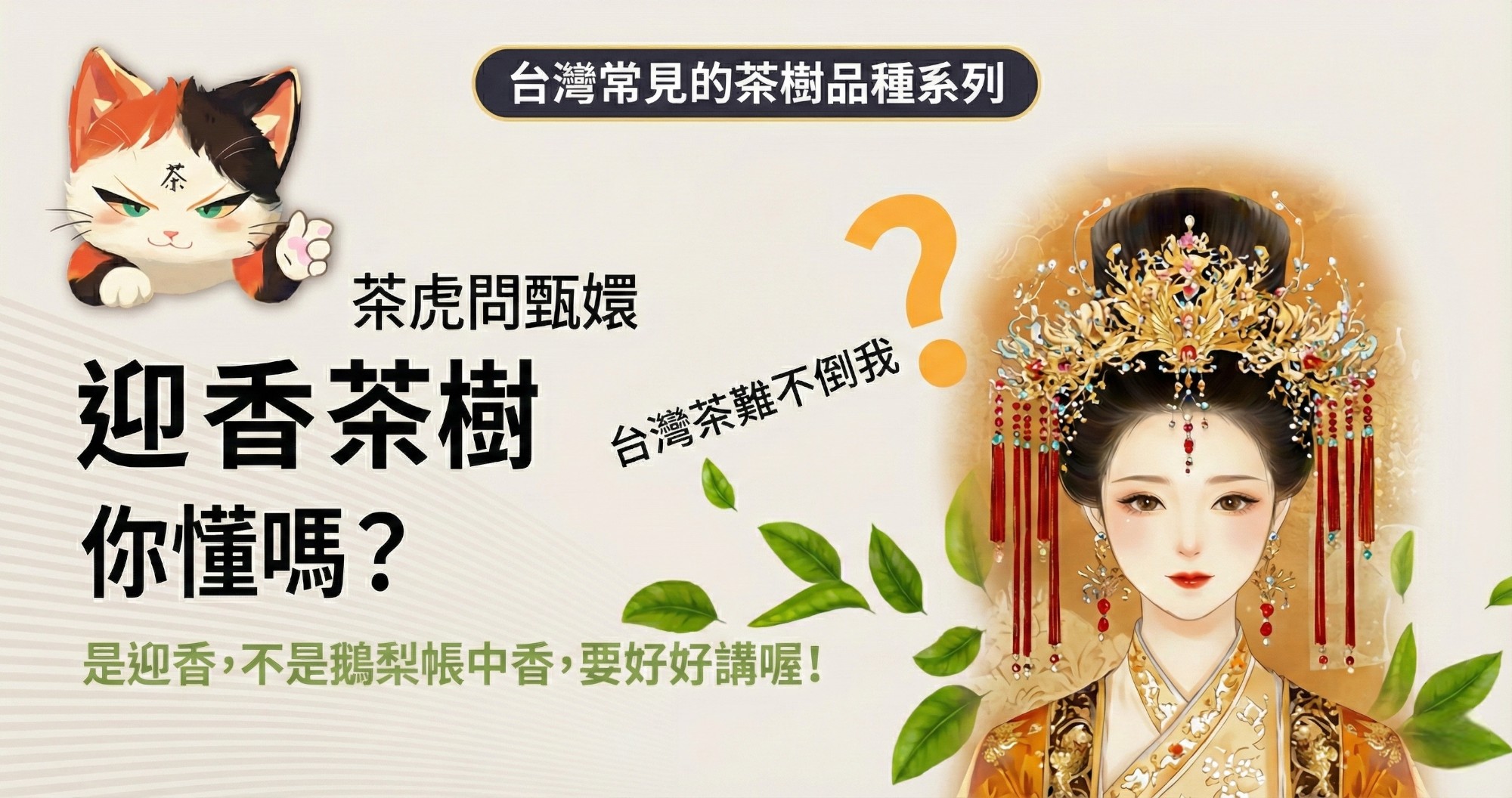 認識「迎香」茶樹超簡單，動畫秒懂台灣常見的茶樹