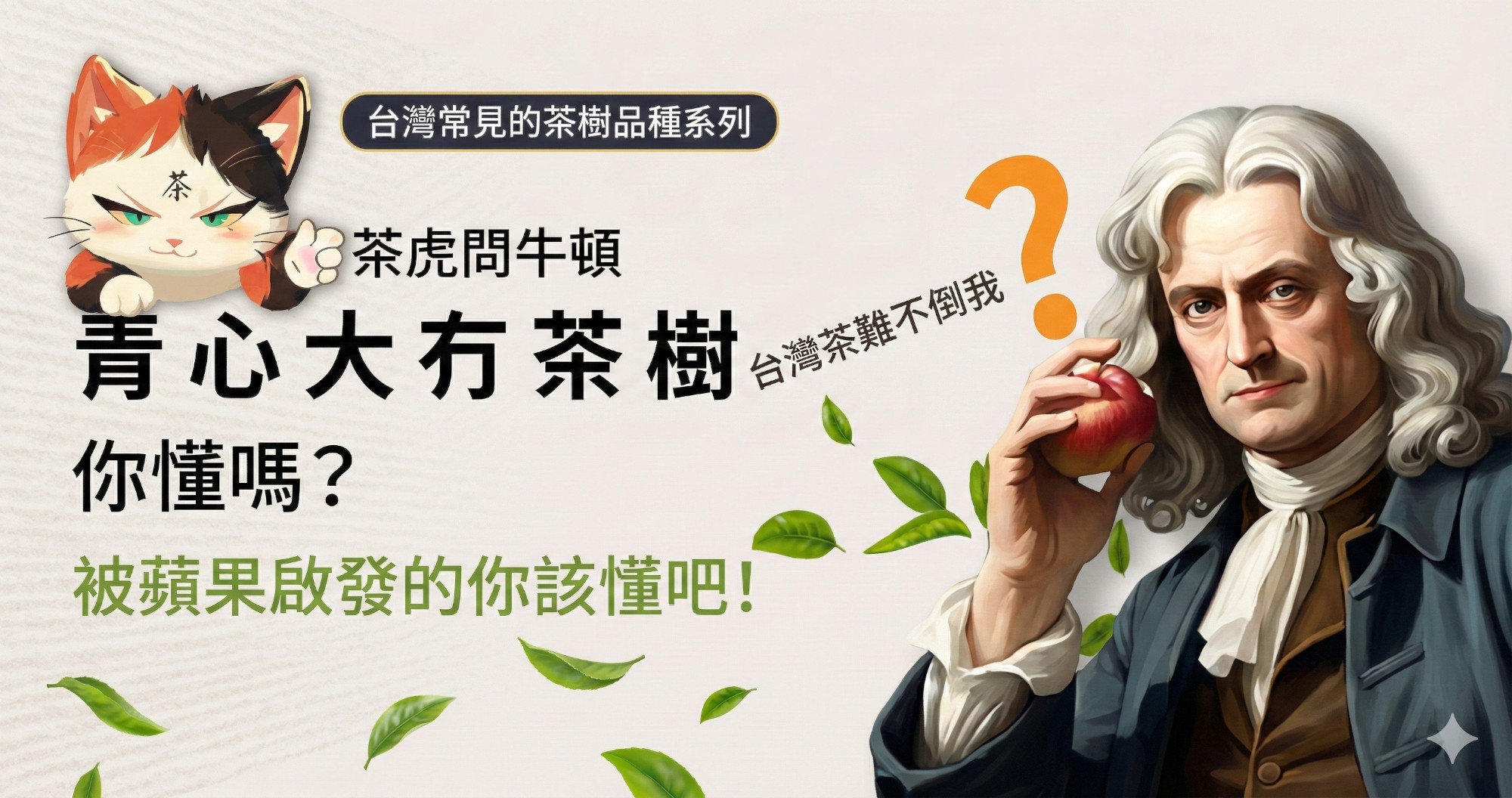 認識「青心大冇」茶樹超簡單，動畫秒懂台灣常見的茶樹