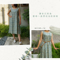 夏季涼爽系簡約修身無袖洋裝