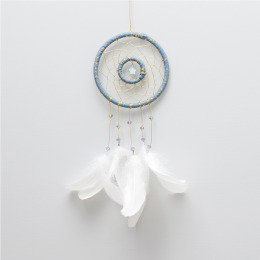 夢醒時分 丹寧淺藍金星 雙環款式 - 捕夢網 14cm - 畢業季 禮物 (測試用)