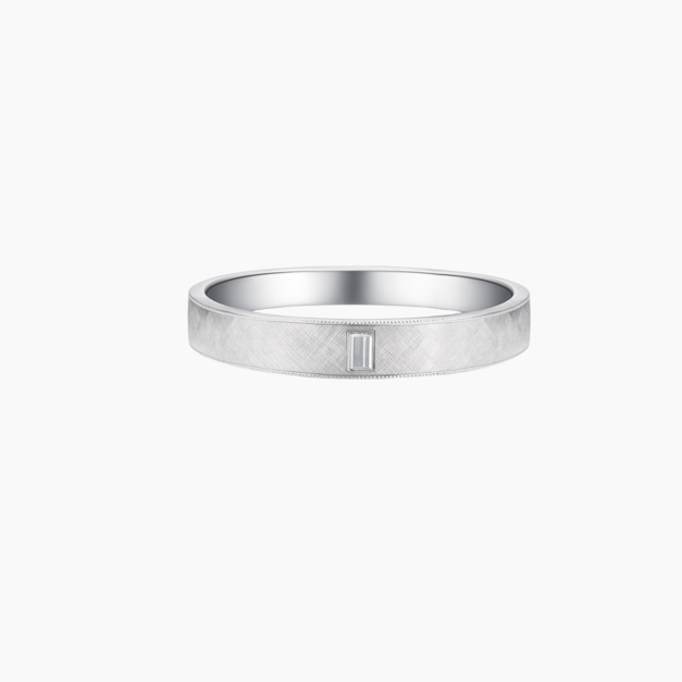 Emerald Cut Band 鑽石戒指(LGD)