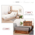 原野簡約木心板插座置物床頭片(3.5尺-單人加大)_1