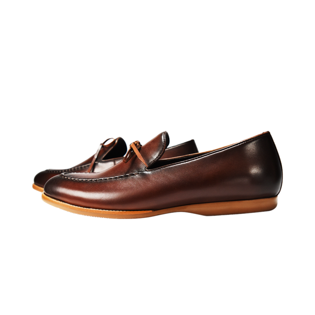 LAIO 經典綁帶樂福鞋 - 深咖