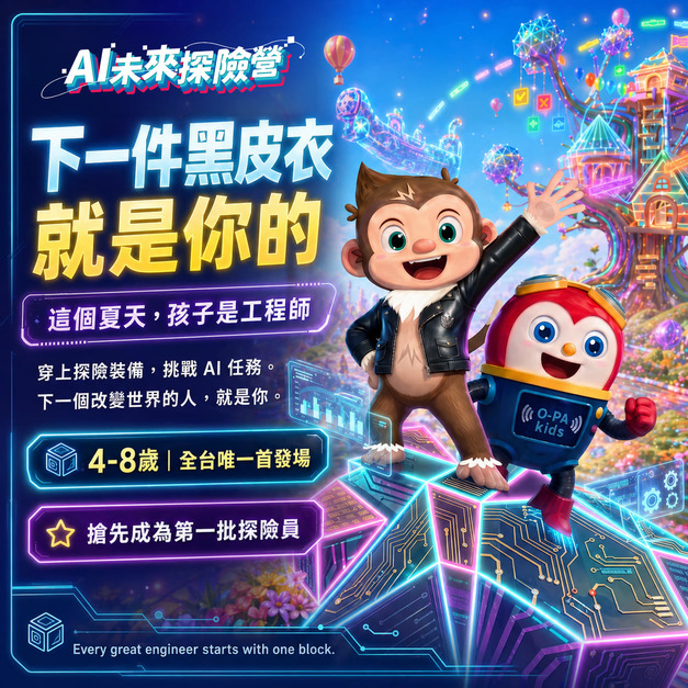815未來AI探索營｜2026暑假限定兒童半日科技夏令營（含AI體適能報告+探險證書） - 南投半山夢工廠【4-8歲】
