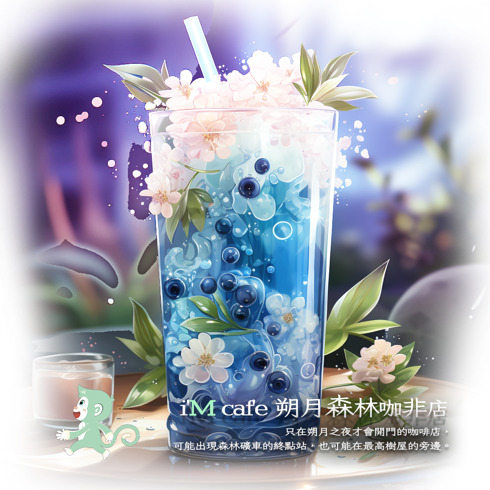 手作桂花藍果氣泡水｜i'M caf'e 朔月森林咖非店｜#專為孩子設計的故事小課