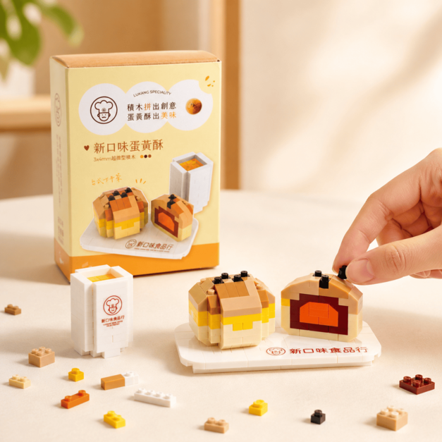 【新口味食品行】蛋黃酥微型積木