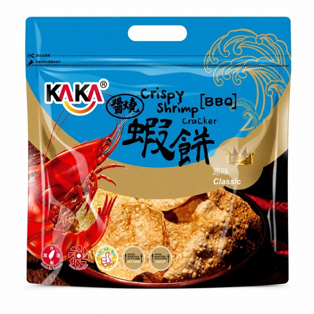 【KAKA】醬燒蝦餅 120g (多口味任選) /原味/辣味/海苔 - 酥脆唰嘴 團購零食