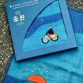 【來好】CityScape純棉手帕-U-bike_1