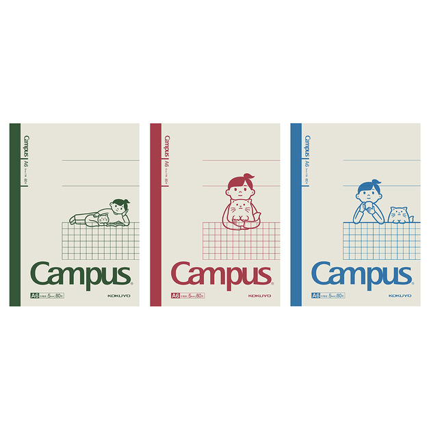 KOKUYO Noritake聯名ⅢCampus 筆記本A6(3入)