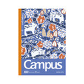 KOKUYO Campus 橫線8mm筆記本A5-和動物們散步 4入_1