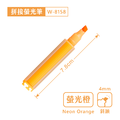 W-8158 拼接螢光筆【4mm / 斜頭】_3