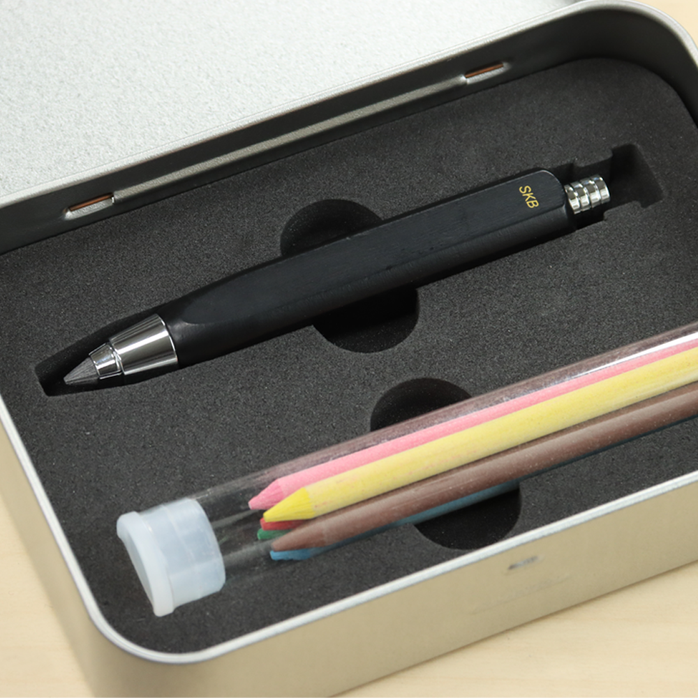 筆④　書道具 TM-504 四角木頭繪圖筆組| SKB文明鋼筆