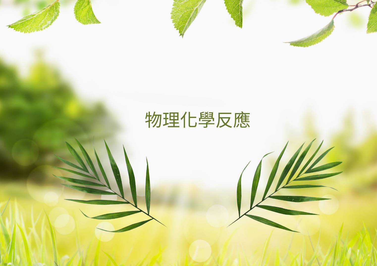有趣的物理化學反應