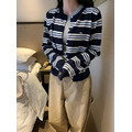 怦然心動 撞色條紋針織