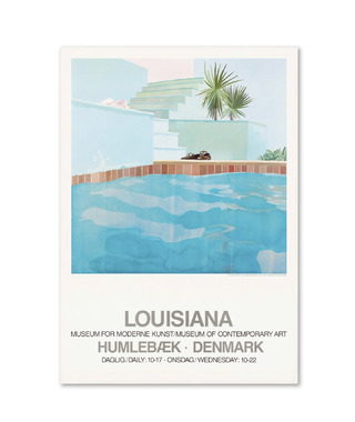 David Hockney｜POOL AND STEPS (1971)