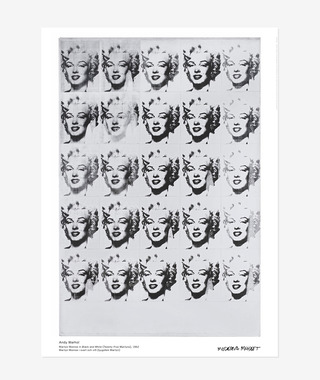 Andy Warhol｜Marilyn in Black and White 黑白的瑪麗蓮夢露