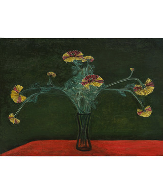 Sanyu 常玉｜綠底瓶菊