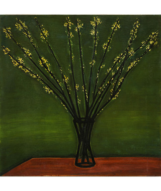 Sanyu 常玉｜瓶花（綠底黃花）