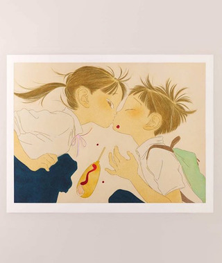 絕版版畫｜中田郁美 ｜Corn Dog