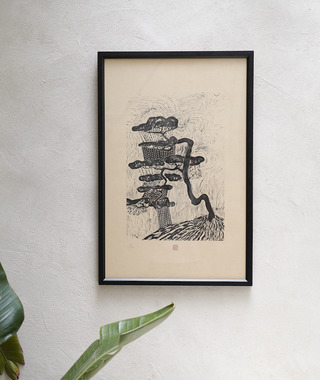 限量版畫｜沐冉Muran｜聽雨松