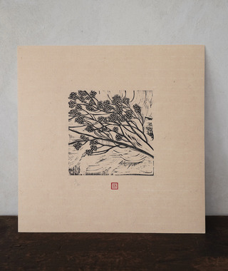 限量版畫｜沐冉Muran｜樑上梨花
