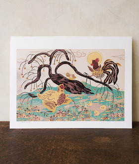 Sold Out 限量版畫｜沐冉Muran｜ 雞二三四 