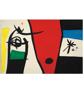 Joan Miro 胡安·米羅｜夜裡的女人與鳥的聲音