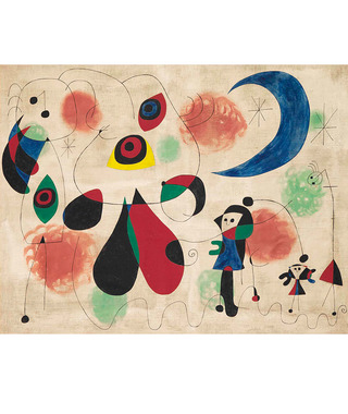 Joan Miro 胡安·米羅｜畫畫(女人,月亮,鳥)