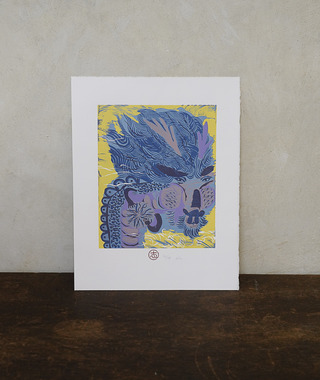 限量版畫｜沐冉Muran｜藍龍
