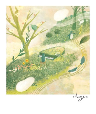 Manting｜暖心系橫幅插畫