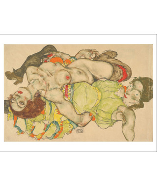 Egon Schiele｜Weibliches Liebespaar (女性戀人)